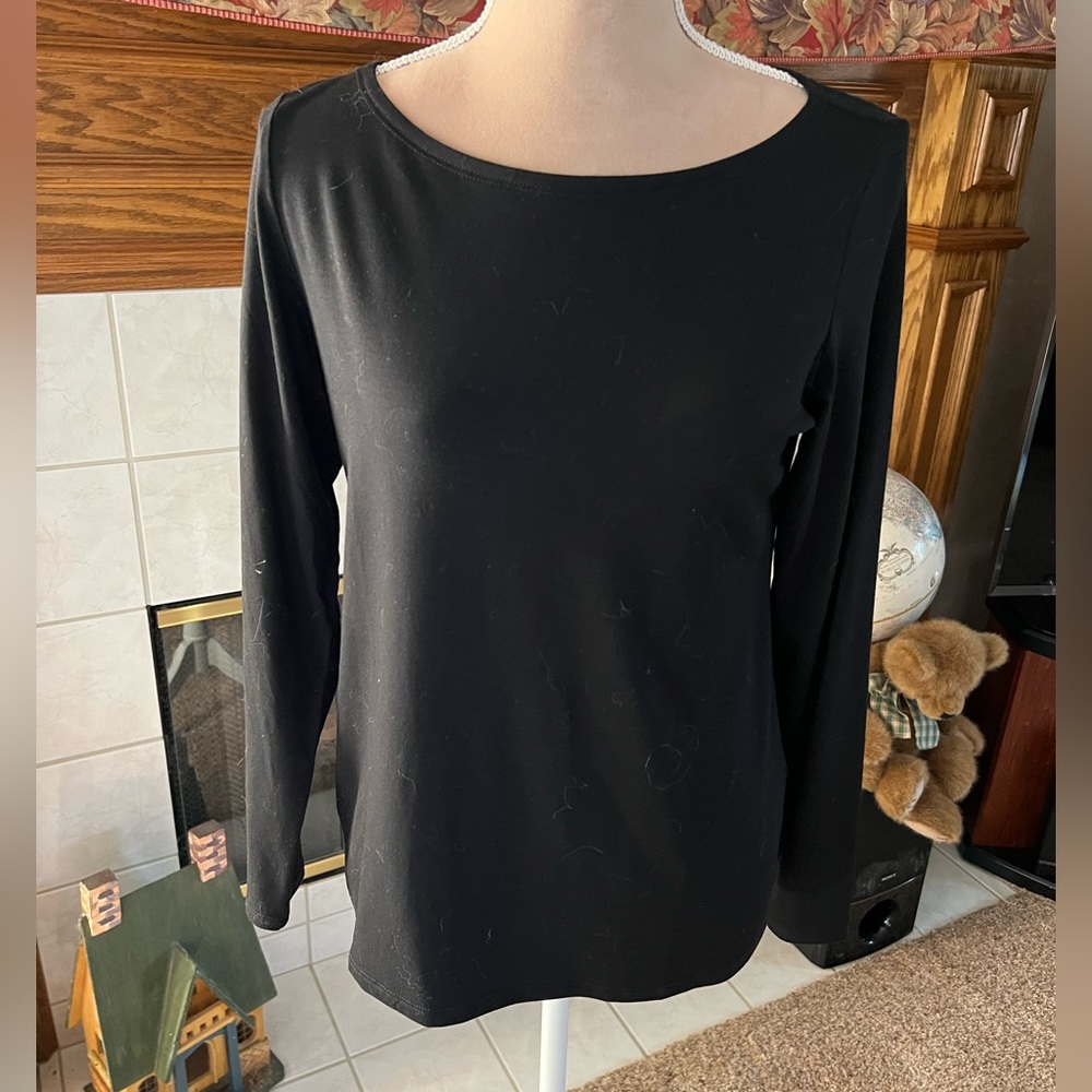Eileen Fisher Black Jersey Top
